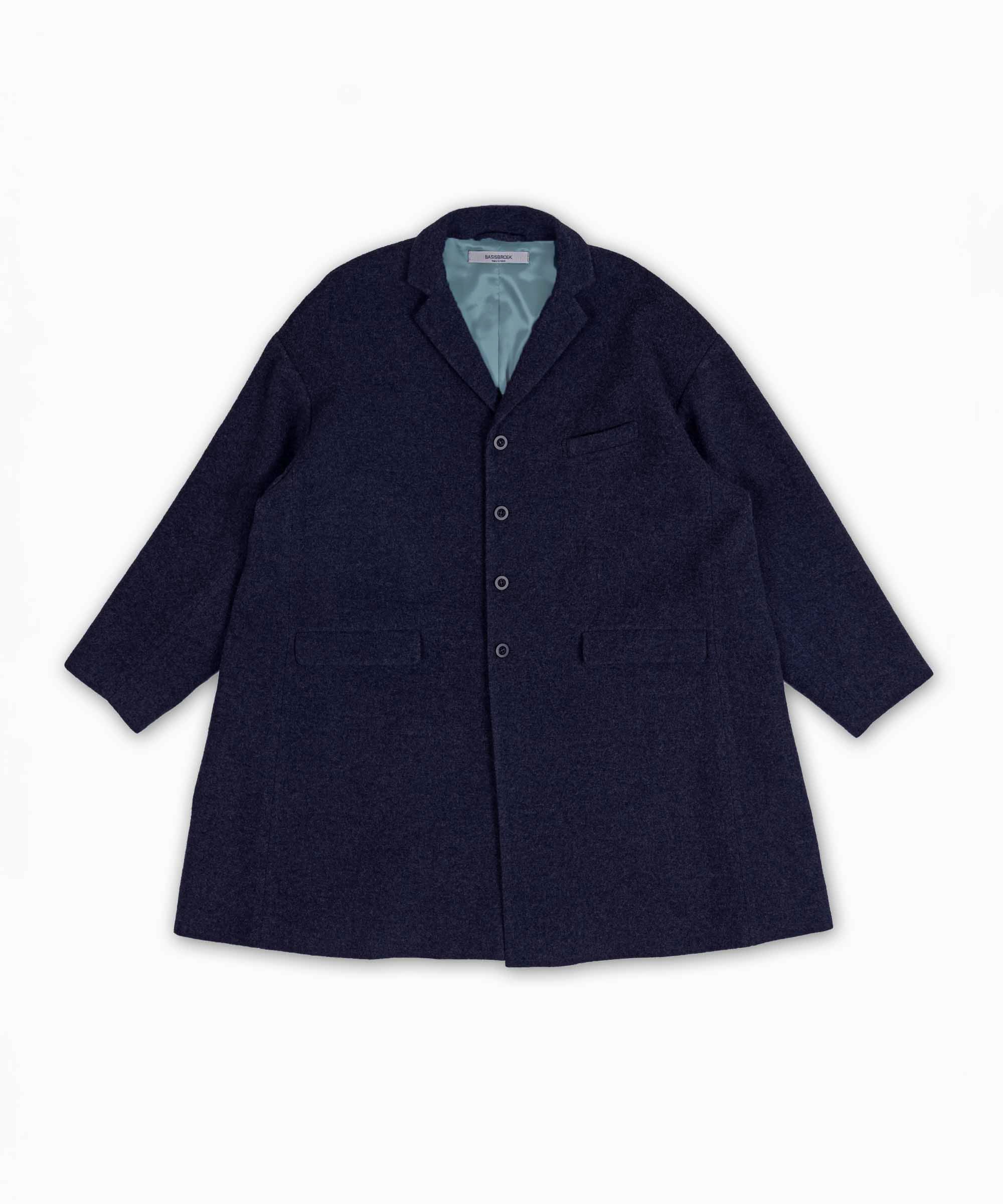 BASISBROEK バージスブルック チェスターコート ネイビー 日本製 BALENN | BASISBROEK（バージスブルック）