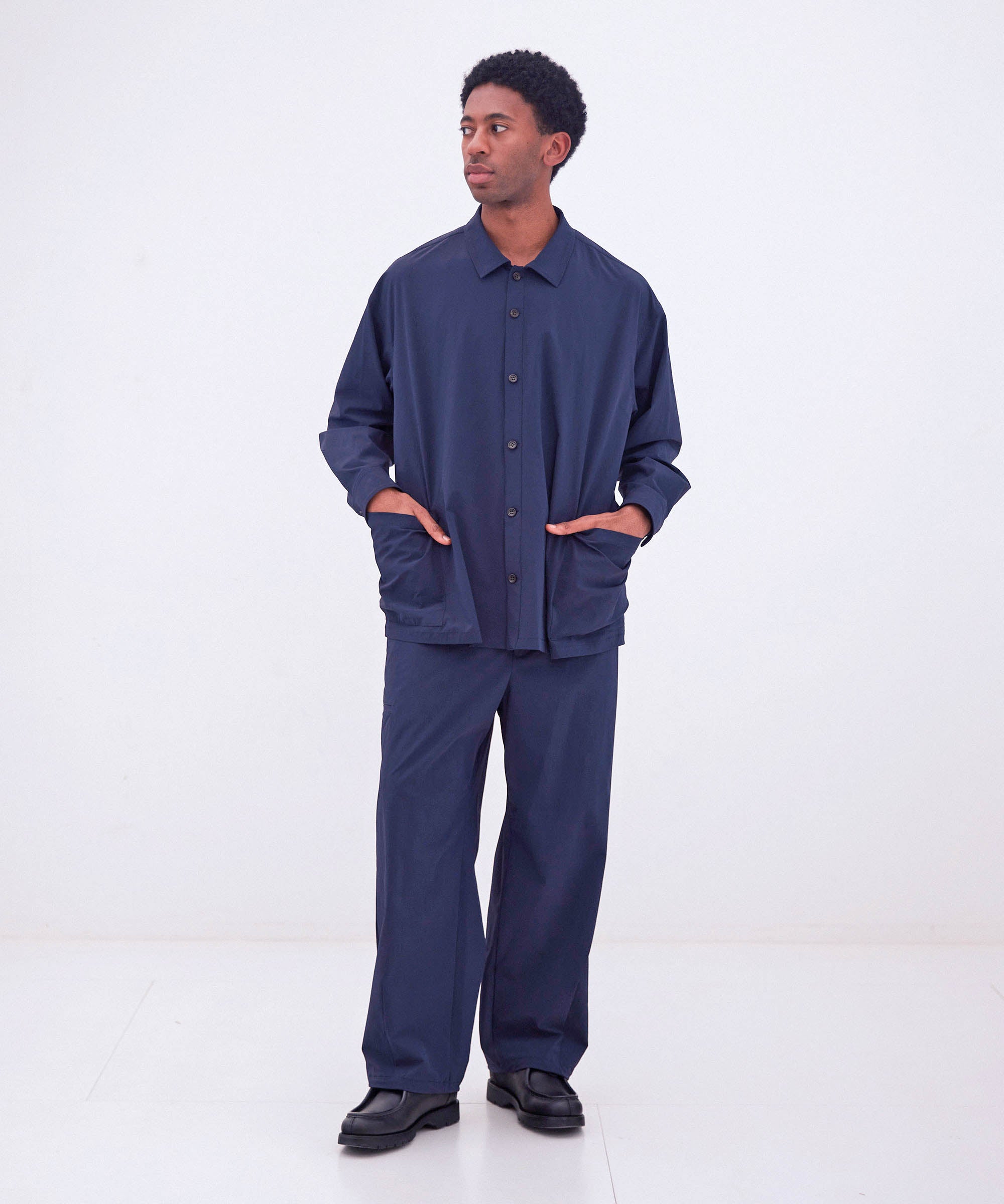 美品・BASISBROEKバージスブルックセットアップ　オーバサイズ ベルギー製 WISKEN -NYLON- | BASISBROEK（バージスブルック）